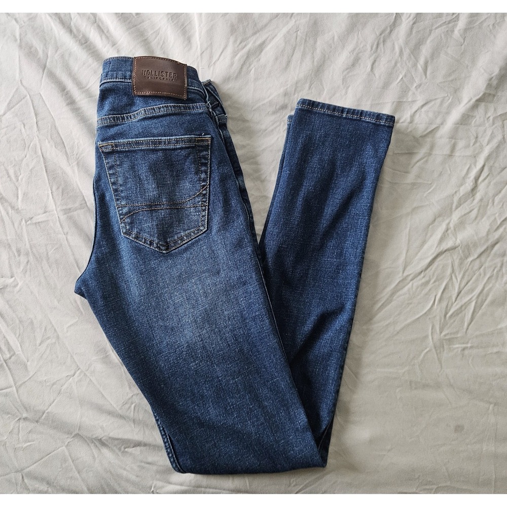 Hollister‎ Stacked Skinny Jeans Medium Wash Women's Size 26x30